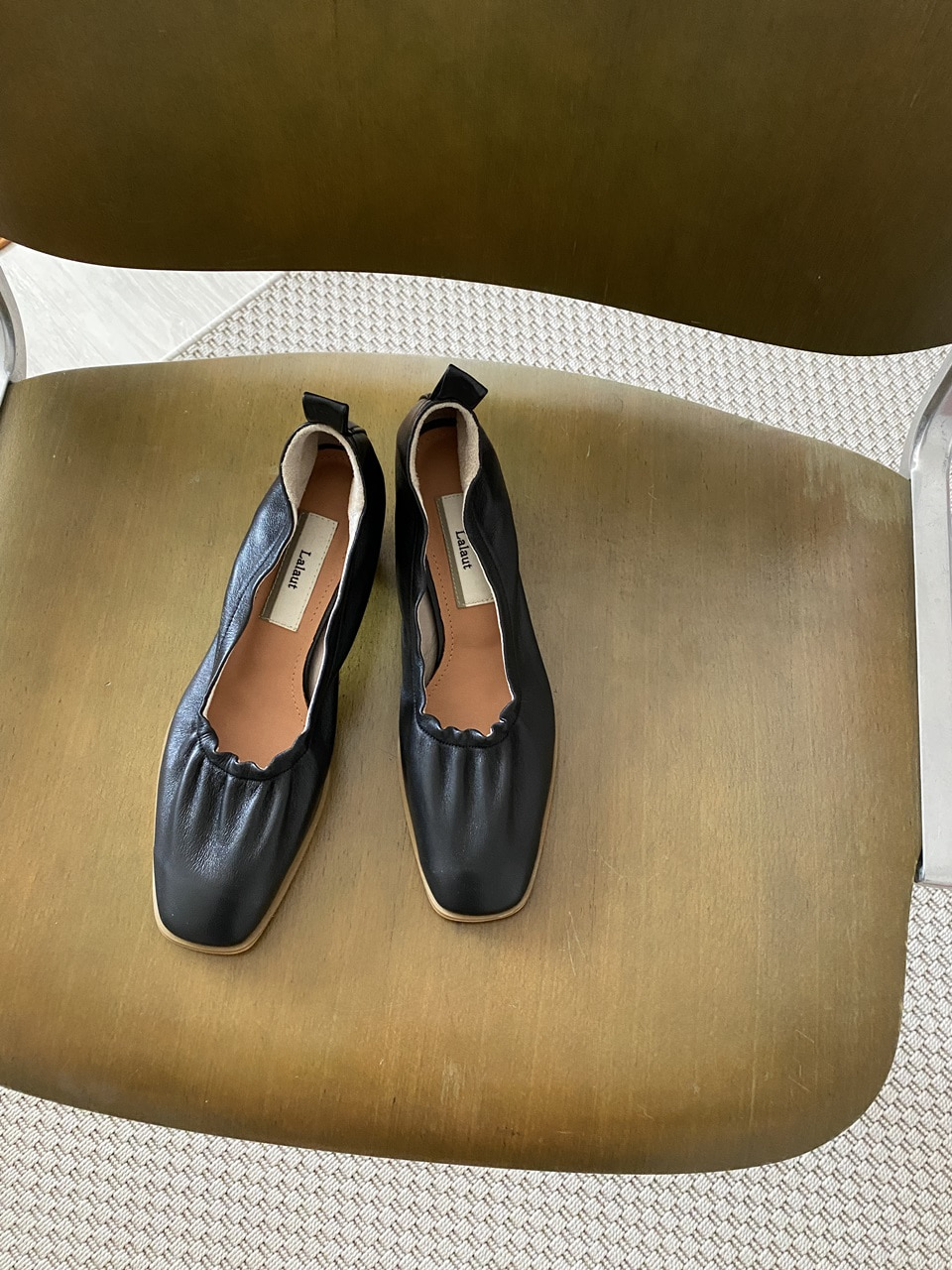 BLACK FRIDAY] la-shirring heel-chic black